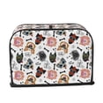 thumbnail image 2 of Yiaed Hip Hop Dog Print Two Slice Bread Machine Cover, Universal Size Kitchen Appliance Cover for Bread Machine,Bread Machine Cover, 2 of 7