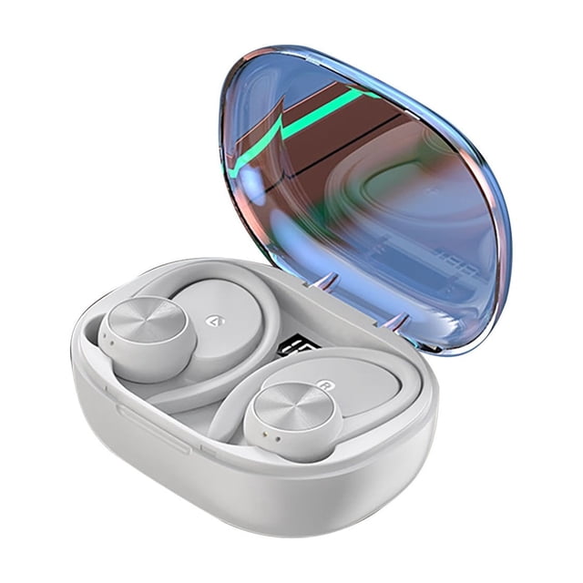 Wireless Ear Hook Headphones with LED Power Display Charging for Sports and Surround Sound
