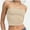 Apricot, variant on Women's Strapless Bandeau Double Layered Basic Casual Tube Top