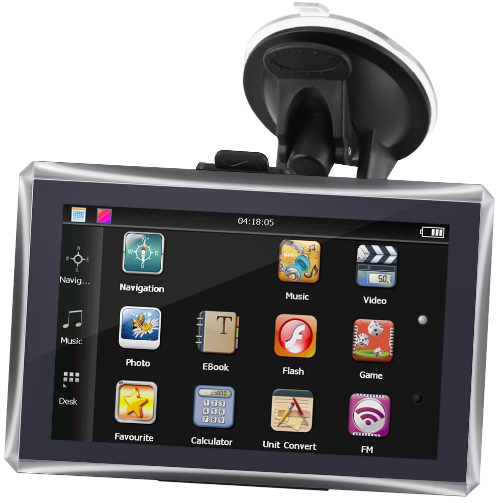 Herwey 5 Inch Touch Screen Portable Car Navigator GPS Navigation 128M