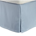 thumbnail image 1 of 100% Egyptian Cotton Stripes Chic Bed Skirt with Split Corners Light Blue / Twin, 1 of 2