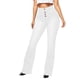 thumbnail image 1 of Gibobby Pantalones mujer tallas grandes Bell Jeans Slim Mujeres Flare Jeans Stretch Jeans Pants Cintura Mid Langth Women's Jeans (Blanco, S), 1 of 5