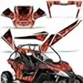 thumbnail image 3 of Wholesale Decals UTV Graphics kit Sticker Decal Compatible with Arctic Cat Wildcat 1000 2012-2014 - Flames Orange, 3 of 4
