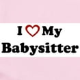 thumbnail image 2 of CafePress - I Love My Babysitter Infant Bodysuit - Baby Light Bodysuit, Size Newborn - 24 Months, 2 of 4