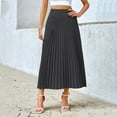thumbnail image 4 of Drses‌‌ ‌‌‌‌‌‌‌‌‌‌‌‌‌‌‌‌‌‌‌‌‌‌‌‌‌‌‌‌‌‌Women's Elegant Pleated Maxi Skirt - High Elastic Waist A-line Long Skirt with Shirring Detail for Work, 4 of 7