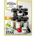 thumbnail image 3 of TRUDEAU™ STAK™ Rotating Spice Rack & Seasoning Station, 12 Glass Spice Bottles, Includes 12 Essential Spices, Kitchen Countertop & Pantry Organizer, 3 of 8