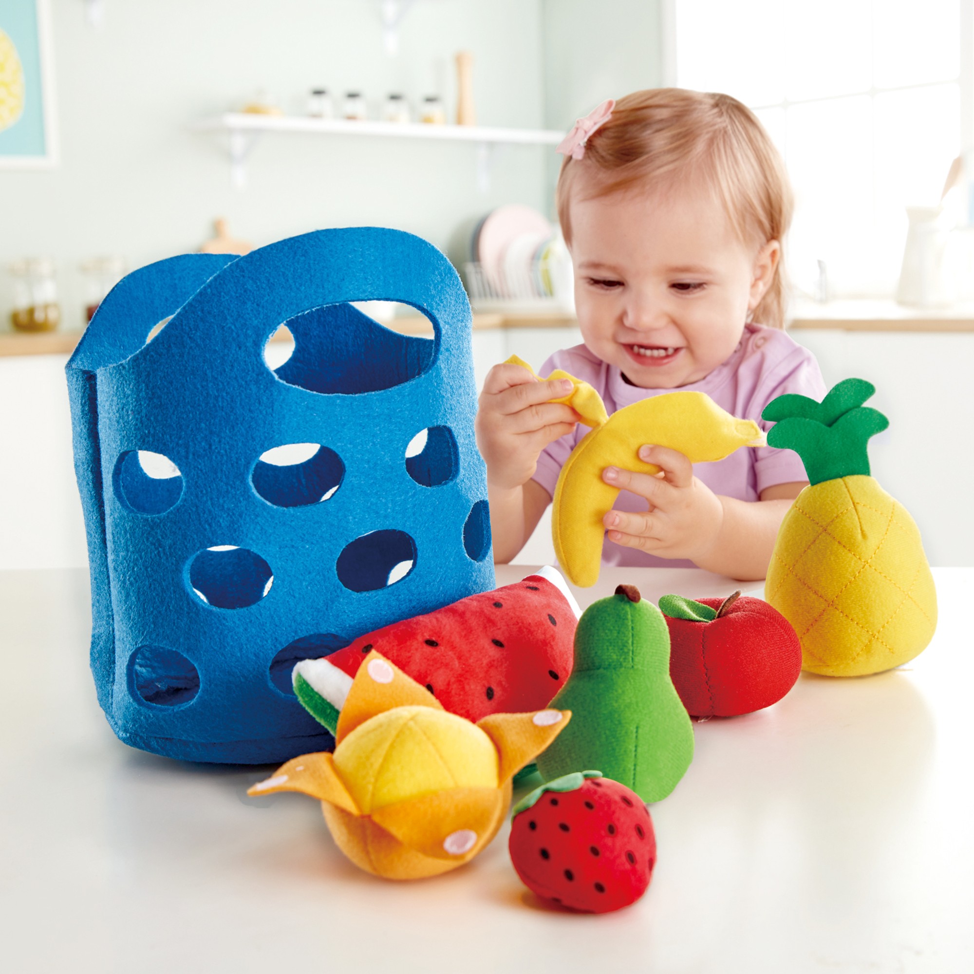 Hape Kitchen Fruit Basket Food Playset, 8 Pieces - image 3 of 5