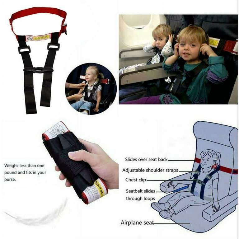 Improved! Child Airplane Safety Travel Harness: Toddler Travel