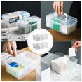 thumbnail image 4 of Medicine Storage Case Transparent 2Pcs 7.9X4.8X3.5In, 4 of 9