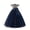 Dark Blue, variant on TIREOW Flower Girls Dresses Short Sleeved Solid Color Puffy Long Gown Dress Bow Flower Girls Wedding Party Pageant Formal Dress