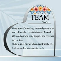Team Gifts For Employees Teamwork Office Desk Sign Thank You Gifts For Coworker Staff Boss Leader Me Marriage Gift Wedding Anniversary Heart Marriage Keepsake Decoration