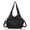 Black, variant on Angel Kiss Purses for Women and Hangbags Vegan Leather Hobo Satchel Multi pocket Purse