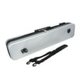 thumbnail image 3 of ZLight Étuis pour Queue de Piscine 1/2 Sac de Club Standard PVC Étui de Rangement Noir Étanche Sac Rigide pour Queue de Snooker Argent Verrouillable 85x12x18cm, 3 of 5