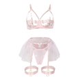 thumbnail image 2 of Gibobby Conjunto de lencería de encaje Conjunto De Lencería Erótica Cuello V Lencería erótica Sexy para Mujer, Vestido de Piel Sexy y Casual, Mujer Sexy(RD1, CH), 2 of 5