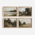 thumbnail image 4 of Cuadro en lienzo con diseño de jarrón de cielo y campo campestre tranquilo de estilo americano, imágenes artísticas de pared, carteles y grabados vintage para la decoración de la sala de estar, 4 of 5