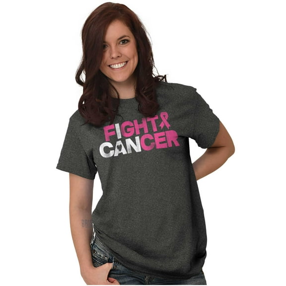 I Can Fight Breast Cancer Warrior Women's Plus Size Graphic Tee Brisco Brands 2X