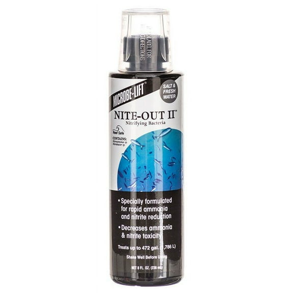 Microbe-Lift Nite Out II for Aquariums [Aquarium, Water Conditioners] 8 oz