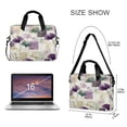 thumbnail image 3 of 16" Laptop Briefcase for Work Travel Laptop Shoulder Bag Carrying Handbag Laptop Case Ginkgo Leaves and Petals, 3 of 8