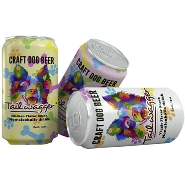 Six-Pack Craft Dog Beer All Flavors (Non-Alcoholic)