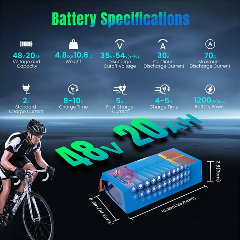 electric bicycle battery specifications V60 Series eBike Freshly Made Electric Bike Co Model J 48V 17.5AH Lithium Battery Pack Proudly Made in the USA with UL Electric Bike Battery Guide: Power,