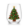 thumbnail image 3 of Cute Christmas Collection Commemorative Glass Cup Large Capacity 2D Printed Glass For Daily Drink Holiday Table Decor Gift, 3 of 7