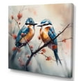 thumbnail image 2 of Designart "Blue Birds Sitting On Tree Branch II" Animals Bird Floral Wall Decor, 2 of 5