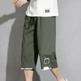 thumbnail image 2 of Bjutir Summer Casual Shorts Men Shorts With Pockets Plus Size Pants Green L, 2 of 6