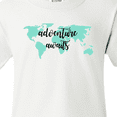 thumbnail image 4 of Inktastic Adventure Awaits Teal World Map Youth T-Shirt, 4 of 5