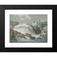thumbnail image 2 of Georg Haas 14x11 Black Modern Framed Museum Art Print Titled - Vue the Houg-Foss (1787 - 1791), 2 of 5