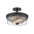 thumbnail image 4 of Z-Lite Bohin 2 Light Semi Flush Mount in Matte Black, 4 of 6