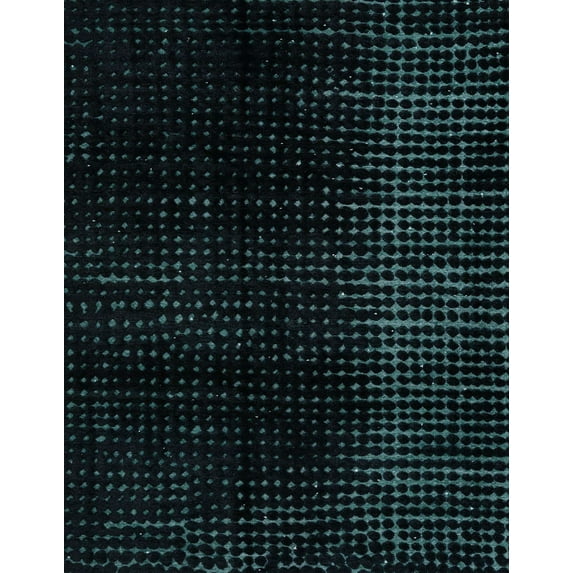 Ahgly Company Machine Washable Indoor Rectangle Abstract Night Black Area Rugs, 7' x 9'