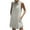 Gray., variant on Akafmk Summer Dresses for Women Casual Dresses,Solid Color V-Neck Short Dress Sleeveless Tank Mini Dresses Cotton Linen Shirt Dresses