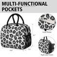thumbnail image 6 of Womens Black Leopard Pattern Lunch Box for Work,Insulated Lunch Bag for Women,Loncheras Para Mujer,Leakproof Adult Lunch Bag for Work,Beach,Travel,Picnic,Camping, 6 of 7