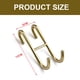 thumbnail image 2 of Gancho para puerta de cristal de ducha con gancho para estante de acero inoxidable 304, sin borde para baño, sin percha para taladro, 2 of 5