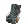 thumbnail image 4 of Geometric Soft Flannel Fleece Throw Blanket, Grungy Background Print with Vertical Stripes and Little Dots, Cozy Plush for Indoor and Outdoor Use, 50" x 60", Dark Teal Yellow, by Ambesonne, 4 of 6