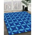 thumbnail image 2 of Ahgly Company Indoor Round Patterned Cobalt Blue Area Rugs, 5' Round, 2 of 6