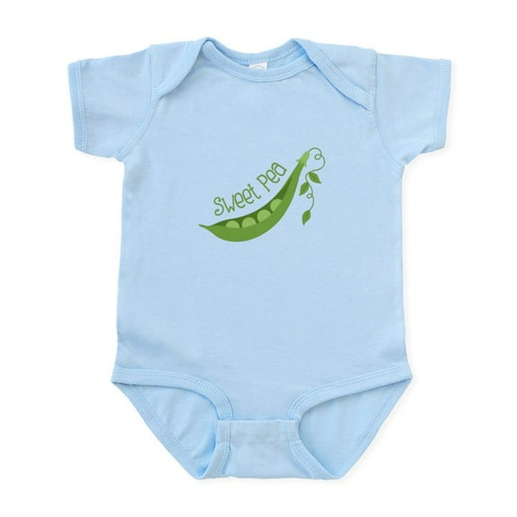 CafePress - Sweet Pea Body Suit - Baby Light Bodysuit, Size Newborn - 24 Months