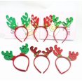thumbnail image 2 of Diademas de aro para el pelo de muñeco de nieve, asta de Reno, diadema elástica navideña, accesorio para foto, regalo de Navidad, accesorios de bandas para el cabello, 2 of 4