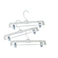 thumbnail image 4 of SSWBasics  14 Inch Clear Plastic Skirt Hangers and Pants Hangers with Clips - Pack of 20 Durable Hangers with Clips for Skirts and Pants, 4 of 7