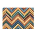 thumbnail image 7 of Yayeee Bath Rug for Bathroom Floor Non Slip Rectangle Fluffy Soft Absorbent Mat, 16"x24", Orange Geometric, 7 of 7