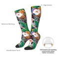 thumbnail image 5 of Knee High Socks for Men and Women, Tropical Cute Parrot Toucan Plant Althletic Compression Socks, Support Long Tube Socks for Outdoor Sport, Calf Socks, High Stockings for Women Men, 5 of 7