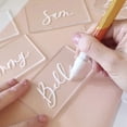 thumbnail image 2 of MANNYA Transparent Rectangle Blank Seating Cards for DIY Craft Project Wedding Birthday, 2 of 10
