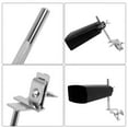 Carevas 6 Inch Cowbell Holder Cow Bell Mount Bracket Cowbell Clamp for