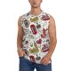 thumbnail image 1 of Fotbe London Landmark1 Men's Camiseta sin Mangas Estampada para Hombres, Playera Casual para Gimnasio, Entrenamiento, Playa-Small, 1 of 7