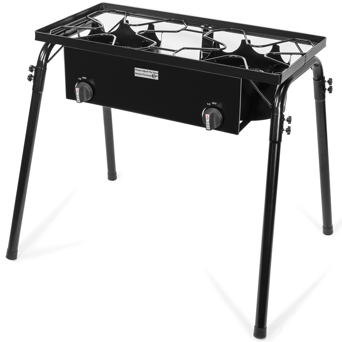Barton Outdoor 70000 BTU 2-Burner Stove 95512-1 High-Pressure Grill Cooker BBQ Camp Gas Stove Stand - image 2 of 7