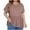 Brown, variant on Scyoekwg Plus Size Tops for Women Crewneck Pleated Eyelet Tunic Shirts Loose Casual Ladies Tops Trendy Solid Color Summer Short Sleeve T Shirts Blouses (Black,XXXXL)