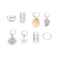 thumbnail image 4 of Clip para anillos de trenza para el cabello, 100 piezas, anillos para el cabello para rastas, cuentas para rastas, joyería para rastas, la mejor en su clase, 4 of 8