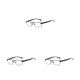 thumbnail image 5 of Jumpingount Montura de gafas de lectura para hombres y mujeres, gafas de negocios para hipermetropía, lentes transparentes, herramienta de Type1 NO1, 5 of 6