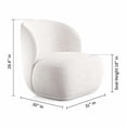thumbnail image 2 of World Mod AL10395 Tuva Lounge Chair, White, 2 of 3