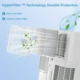 thumbnail image 3 of Towallmark 14000 BTU Portable Air Conditioner Unit, Air Conditioner with Cool, Fan and Dry Function, Remote Control, Sleep Mode 24Hrs Timer, Cools 700 Sq.ft, 3 of 8